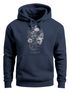 Hoodie Herren Santa Muerte La catrina Mexican Skull Dia de los Muertos Tattoo Design Kapuzen-Pullover Männer Neverless®preview