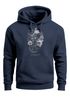 Hoodie Herren Santa Muerte La catrina Mexican Skull Dia de los Muertos Tattoo Design Kapuzen-Pullover Männer Neverless®preview
