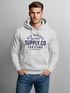 Hoodie Herren Schriftzug Aufschrift Schrift Retro College Freizeit Sport Kapuzen-Pullover Männer Fashion Streetstyle Neverless®preview