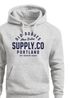 Hoodie Herren Schriftzug Aufschrift Schrift Retro College Freizeit Sport Kapuzen-Pullover Männer Fashion Streetstyle Neverless®preview