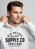 Hoodie Herren Schriftzug Aufschrift Schrift Retro College Freizeit Sport Kapuzen-Pullover Männer Fashion Streetstyle Neverless®preview