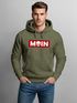 Hoodie Herren Schriftzug Moin Skull Totenkopf Aufdruck Print Parodie Hamburg Männer Fashion Streetstyle Neverless®preview