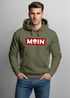Hoodie Herren Schriftzug Moin Skull Totenkopf Aufdruck Print Parodie Hamburg Männer Fashion Streetstyle Neverless®preview