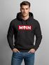 Hoodie Herren Schriftzug Moin Skull Totenkopf Aufdruck Print Parodie Hamburg Männer Fashion Streetstyle Neverless®preview