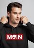 Hoodie Herren Schriftzug Moin Skull Totenkopf Aufdruck Print Parodie Hamburg Männer Fashion Streetstyle Neverless®preview
