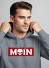 Hoodie Herren Schriftzug Moin Skull Totenkopf Aufdruck Print Parodie Hamburg Männer Fashion Streetstyle Neverless®preview