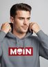 Hoodie Herren Schriftzug Moin Skull Totenkopf Aufdruck Print Parodie Hamburg Männer Fashion Streetstyle Neverless®preview