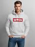 Hoodie Herren Schriftzug Moin Skull Totenkopf Aufdruck Print Parodie Hamburg Männer Fashion Streetstyle Neverless®preview