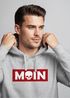Hoodie Herren Schriftzug Moin Skull Totenkopf Aufdruck Print Parodie Hamburg Männer Fashion Streetstyle Neverless®preview