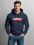 Hoodie Herren Schriftzug Moin Skull Totenkopf Aufdruck Print Parodie Hamburg Männer Fashion Streetstyle Neverless®preview