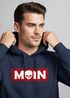Hoodie Herren Schriftzug Moin Skull Totenkopf Aufdruck Print Parodie Hamburg Männer Fashion Streetstyle Neverless®preview
