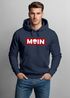 Hoodie Herren Schriftzug Moin Skull Totenkopf Aufdruck Print Parodie Hamburg Männer Fashion Streetstyle Neverless®preview