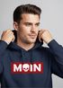 Hoodie Herren Schriftzug Moin Skull Totenkopf Aufdruck Print Parodie Hamburg Männer Fashion Streetstyle Neverless®preview