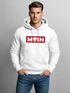 Hoodie Herren Schriftzug Moin Skull Totenkopf Aufdruck Print Parodie Hamburg Männer Fashion Streetstyle Neverless®preview