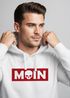 Hoodie Herren Schriftzug Moin Skull Totenkopf Aufdruck Print Parodie Hamburg Männer Fashion Streetstyle Neverless®preview