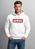 Hoodie Herren Schriftzug Moin Skull Totenkopf Aufdruck Print Parodie Hamburg Männer Fashion Streetstyle Neverless®preview