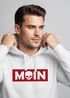 Hoodie Herren Schriftzug Moin Skull Totenkopf Aufdruck Print Parodie Hamburg Männer Fashion Streetstyle Neverless®preview
