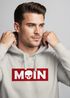 Hoodie Herren Schriftzug Moin Skull Totenkopf Aufdruck Print Parodie Hamburg Männer Fashion Streetstyle Neverless®preview