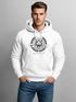 Hoodie Herren Schriftzug Oldschool Print Tiger Kapuzen-Pullover Bedruckt Männer Fashion Streetstyle Neverless®preview