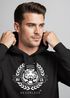 Hoodie Herren Schriftzug Oldschool Print Tiger Kapuzen-Pullover Bedruckt Männer Fashion Streetstyle Neverless®preview