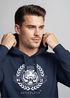Hoodie Herren Schriftzug Oldschool Print Tiger Kapuzen-Pullover Bedruckt Männer Fashion Streetstyle Neverless®preview
