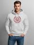 Hoodie Herren Schriftzug Oldschool Print Tiger Kapuzen-Pullover Bedruckt Männer Fashion Streetstyle Neverless®preview