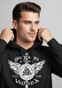 Hoodie Herren See you in Valhalla Schwert Runen Odin Vikings Kapuzen-Pullover Männer Fashion Streetstyle Neverless®preview