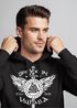 Hoodie Herren See you in Valhalla Schwert Runen Odin Vikings Kapuzen-Pullover Männer Fashion Streetstyle Neverless®preview