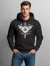 Hoodie Herren See you in Valhalla Schwert Runen Odin Vikings Kapuzen-Pullover Männer Fashion Streetstyle Neverless®preview