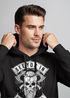 Hoodie Herren See You in Valhalla Wikinger Totenkopf Skull Print Kapuzen-Pullover Männer Fashion Streetstyle Neverless®preview