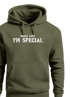 Hoodie Herren Shirt Spruch lustig Mama Says I Am Special Ironie Sarkasmus Aufdruck Nerd Schrift Fashion Streetstyle Neverless®preview