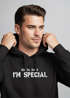 Hoodie Herren Shirt Spruch lustig Mama Says I Am Special Ironie Sarkasmus Aufdruck Nerd Schrift Fashion Streetstyle Neverless®preview