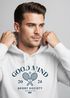 Hoodie Herren Sport Tennis Grafik Good Mind Sport Society Retro Fashion Streetstyle Neverless®preview