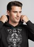 Hoodie Herren Spruch Lieber ein Wolf Odins als ein Lamm Gottes Wikinger nordische Mythologie Fashion Streetstyle Neverless®preview