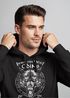 Hoodie Herren Spruch Lieber ein Wolf Odins als ein Lamm Gottes Wikinger nordische Mythologie Fashion Streetstyle Neverless®preview