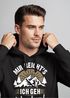 Hoodie Herren Spruch mir reichts ich geh Wandern Outdoor Motiv Kapuzen-Pullover Männer Fashion Neverless®preview