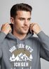 Hoodie Herren Spruch mir reichts ich geh Wandern Outdoor Motiv Kapuzen-Pullover Männer Fashion Neverless®preview