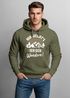 Hoodie Herren Spruch mir reichts ich geh Wandern Outdoor Motiv Kapuzen-Pullover Männer Fashion Neverless®preview