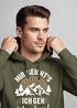 Hoodie Herren Spruch mir reichts ich geh Wandern Outdoor Motiv Kapuzen-Pullover Männer Fashion Neverless®preview