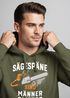 Hoodie Herren Spruch Sägespäne sind Männer-Glitzer Motiv Handwerker Säge Fashion Streetstyle Neverless®preview