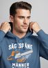 Hoodie Herren Spruch Sägespäne sind Männer-Glitzer Motiv Handwerker Säge Fashion Streetstyle Neverless®preview