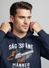Hoodie Herren Spruch Sägespäne sind Männer-Glitzer Motiv Handwerker Säge Fashion Streetstyle Neverless®preview