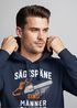 Hoodie Herren Spruch Sägespäne sind Männer-Glitzer Motiv Handwerker Säge Fashion Streetstyle Neverless®preview