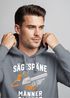 Hoodie Herren Spruch Sägespäne sind Männer-Glitzer Motiv Handwerker Säge Fashion Streetstyle Neverless®preview