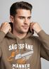 Hoodie Herren Spruch Sägespäne sind Männer-Glitzer Motiv Handwerker Säge Fashion Streetstyle Neverless®preview