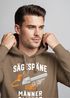 Hoodie Herren Spruch Sägespäne sind Männer-Glitzer Motiv Handwerker Säge Fashion Streetstyle Neverless®preview