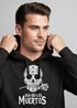 Hoodie Herren Sugar Skull Dia De Los Muertos Totenkopf mit Blumen Kapuzen-Pullover Männer Neverless®preview