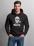 Hoodie Herren Sugar Skull Dia De Los Muertos Totenkopf mit Blumen Kapuzen-Pullover Männer Neverless®preview