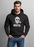 Hoodie Herren Sugar Skull Dia De Los Muertos Totenkopf mit Blumen Kapuzen-Pullover Männer Neverless®preview