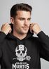 Hoodie Herren Sugar Skull Dia De Los Muertos Totenkopf mit Blumen Kapuzen-Pullover Männer Neverless®preview